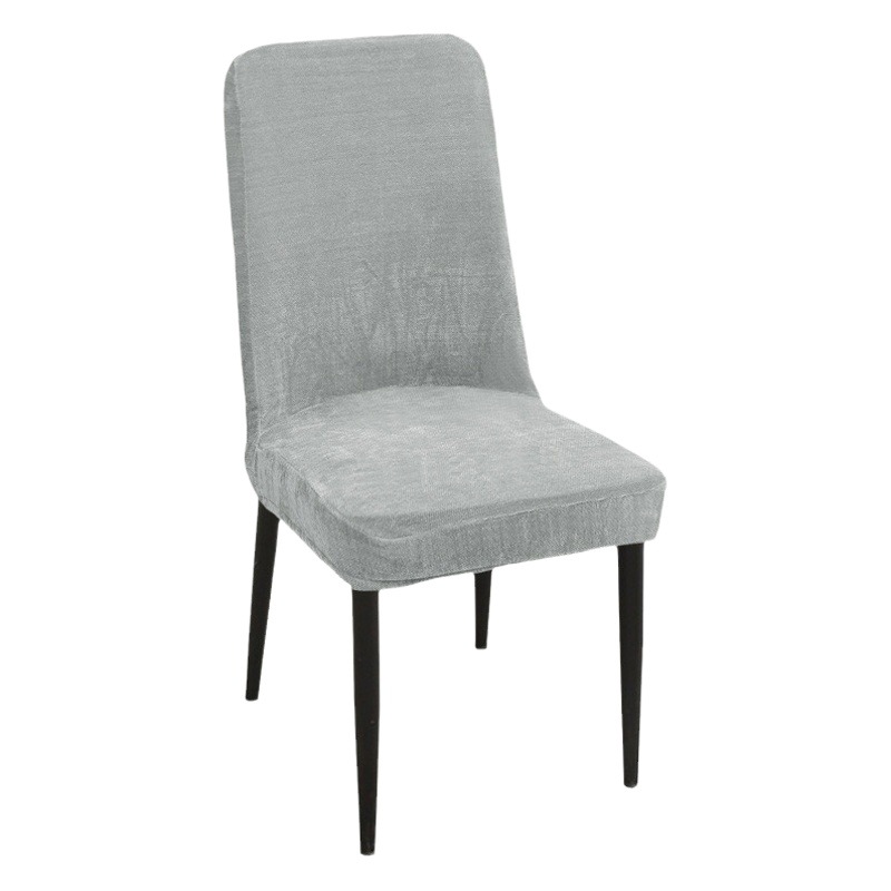 Chenille Curved Chair Cover Elastic All-inclusive Non-slip Household Dining Chair Cover Four Seasons Universal Light Luxury Universal Chair Cover