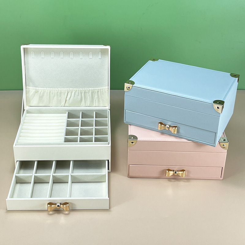 New Jewelry Box Jewelry High-end Sense Large Capacity New Year Valentine's Day Jewelry Jewelry Storage Box High-end Exquisite