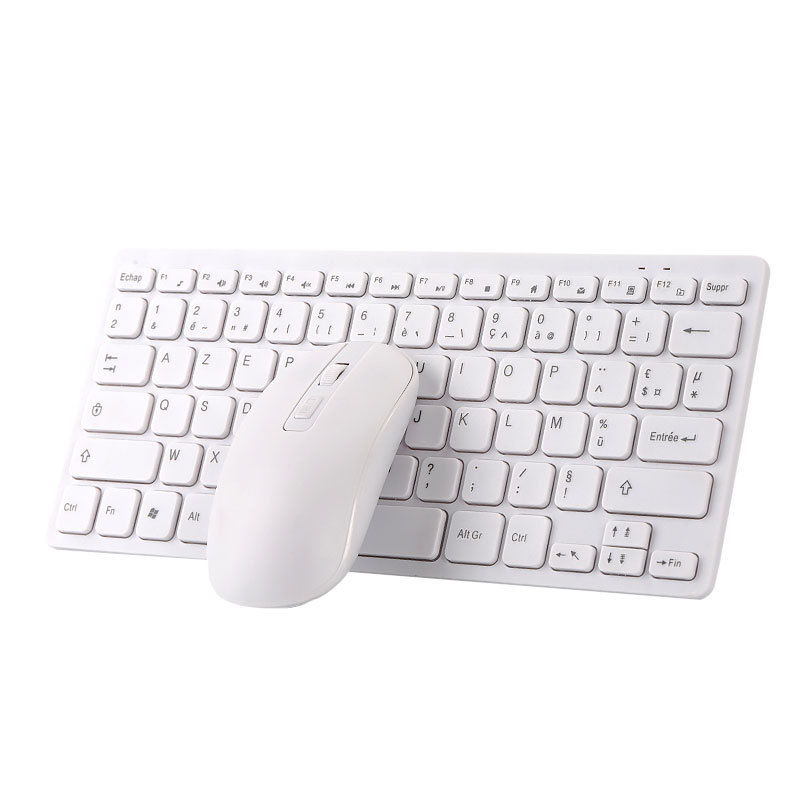 Picture of French keyboard French wireless keyboard laptop desktop computer French learning wireless keyboard mouse