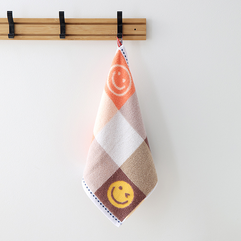 Picture of Cotton Hangable Small Square Household Hand Wipe Face Wipe Cotton Face Towel Soft Absorbent No Hair Drop Unisex