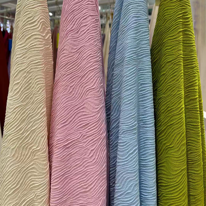 2025 New Knitted Jacquard Fabric Imitation Cashmere Dress Cardigan Children's Clothing Pants Suit Fashion Fabric Ready Stock