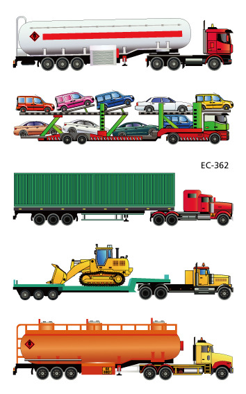 Picture of Spot children's tattoo stickers cartoon car engineering car waterproof odor-free cute boys and girls baby stickers cross-border