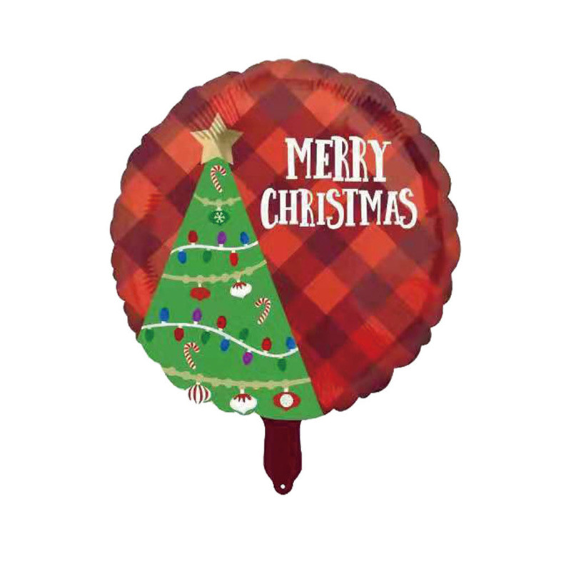 Picture of Christmas theme five-piece balloon combination Santa Claus Christmas tree gift box party decoration balloon wholesale