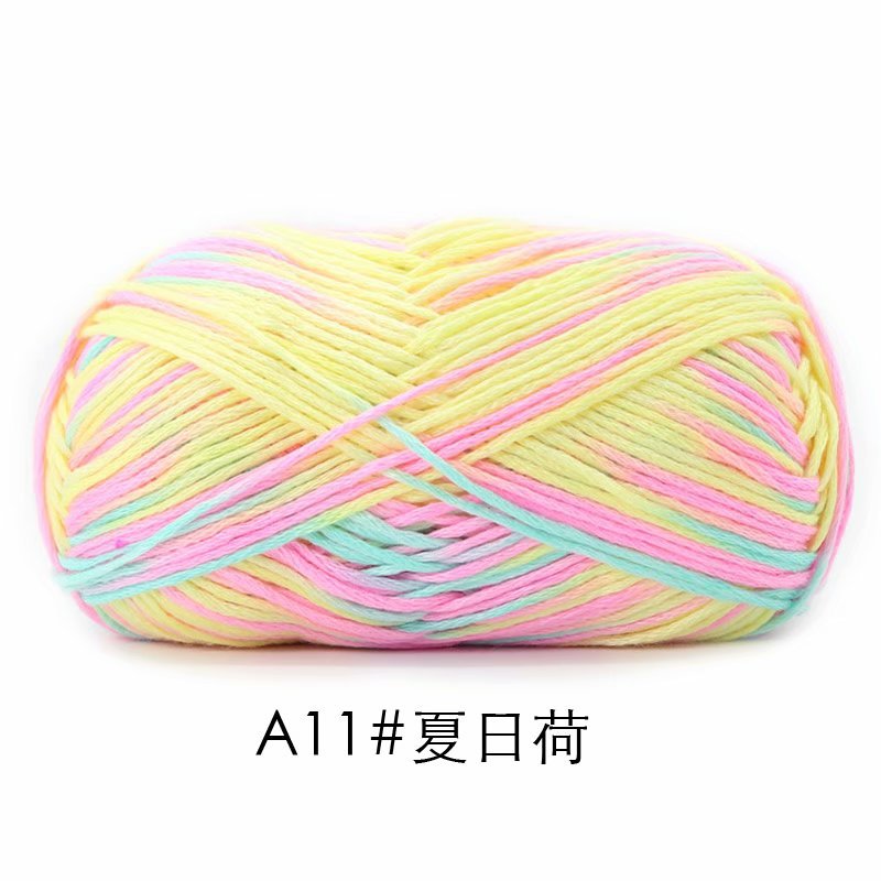 Picture of Su-velvet cotton hand-woven color wool knitting thread scarf coarse wool fancy doll coat needle sweater thread