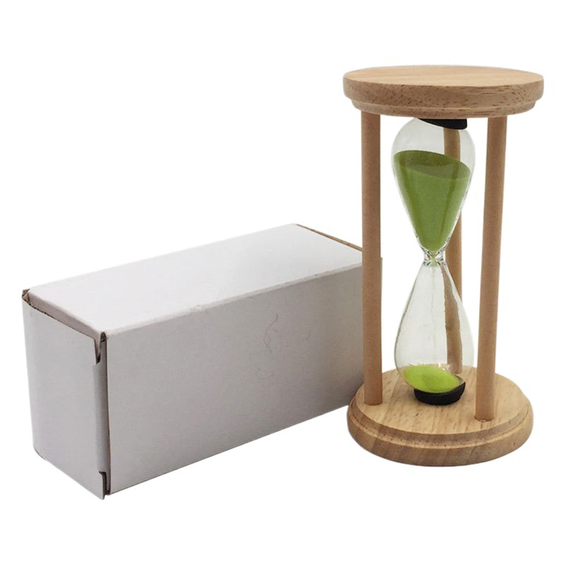 Wooden Hourglass 5 Color 3 Minute Timer Japanese Grocery Wholesale Student Time Timer Creative Home Decoration