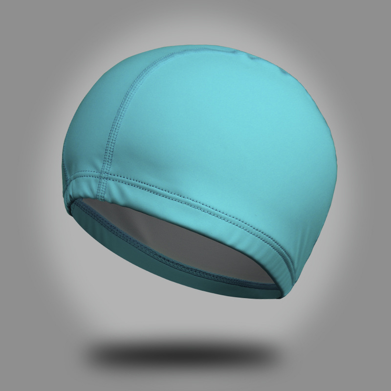 Picture of Pu swimming cap factory wholesale high elastic waterproof breathable head large swimming cap adult men and women PU coated swimming cap