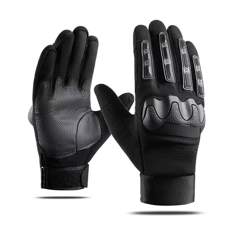 Tactical Gloves Men Zs009 Outdoor Non-Slip Protective Wear-Resistant Full-Finger Special Forces Military Fans Cycling Combat Camouflage