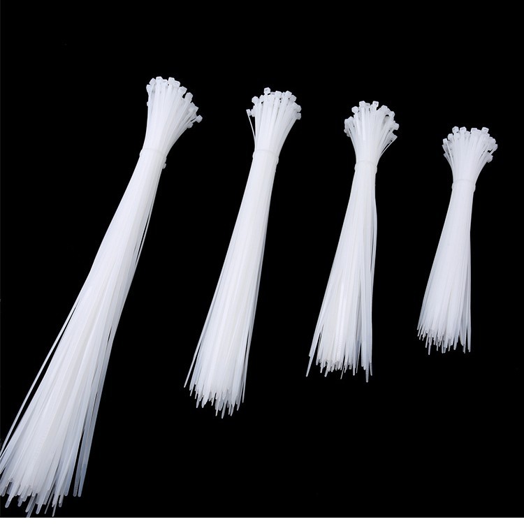 White Flower Art Tie Flower Tie Nylon Plastic Fixed Large Long Buckle Flower Bundle Packaging Material Materials