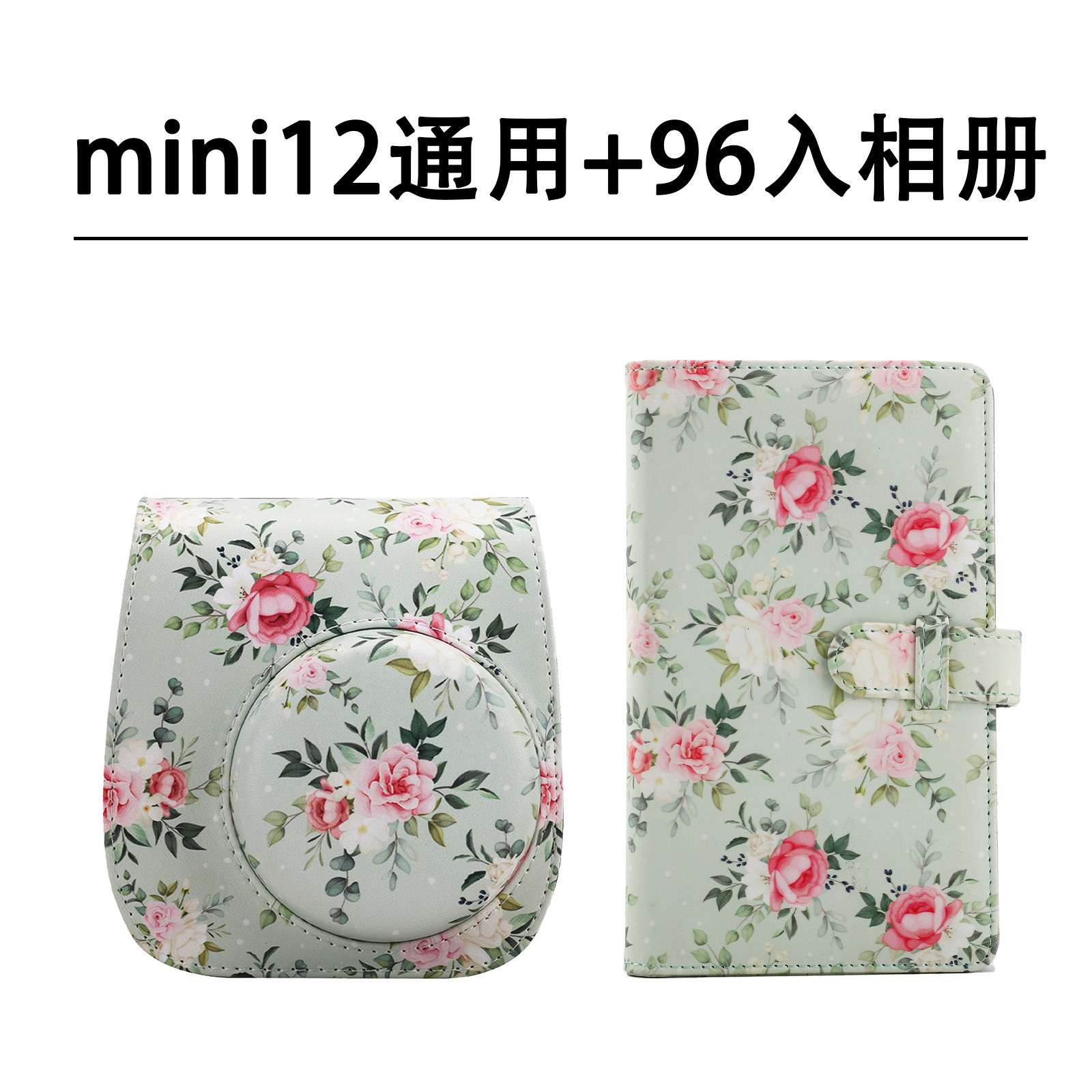 Picture of Fuji clapper mini8/9/11/12 3 inch photo album camera bag suit cartoon cute canvas messenger bag