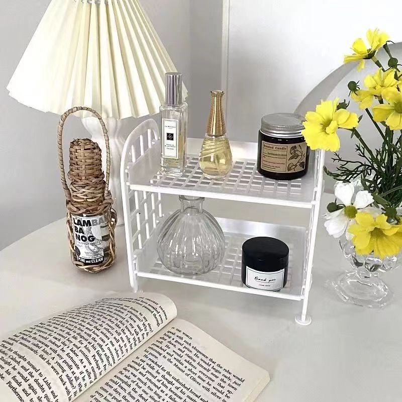 Picture of Desktop Storage Shelf Hole Board Pen Holder Office Table Storage Rack Artifact Station Desk Desk Storage Box