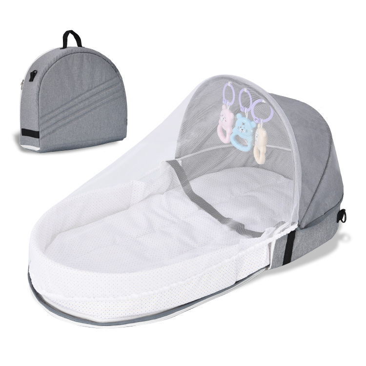 Picture of Wholesale convenient folding pressure-proof crib bed for newborn baby isolation bionic travel crib