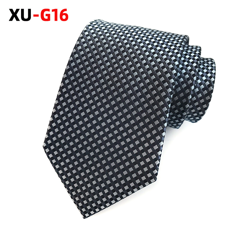 Picture of Factory Ready Supply 2025 New Polyester Jacquard Fashion Plaid Tie Formal Tie