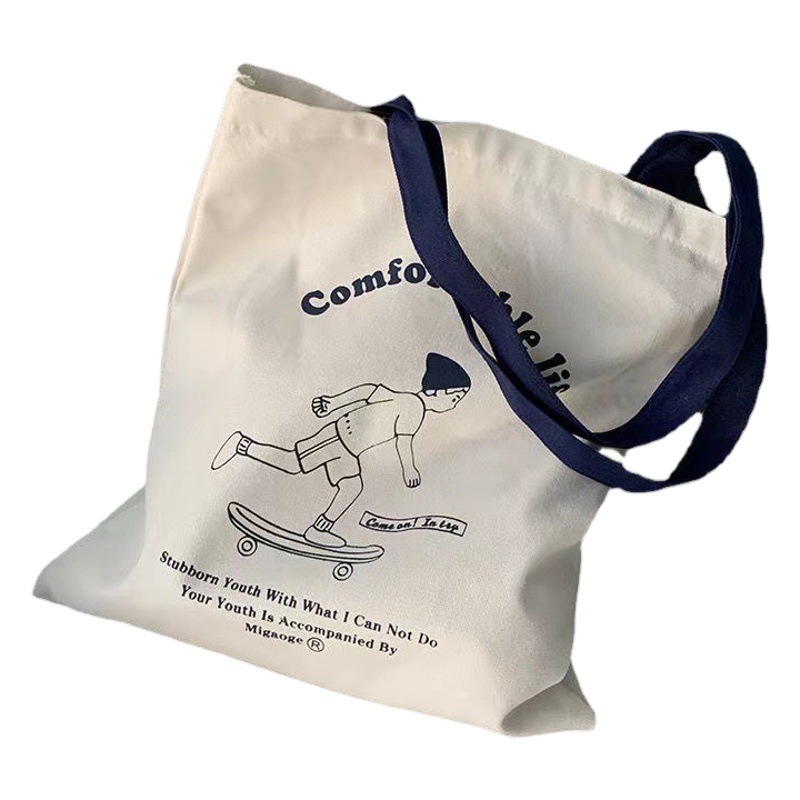 Bags for Women 2025 New Canvas Bag for Female Students K-Style Ins Versatile Forest Style Fashionable Shoulder Shopping Bag