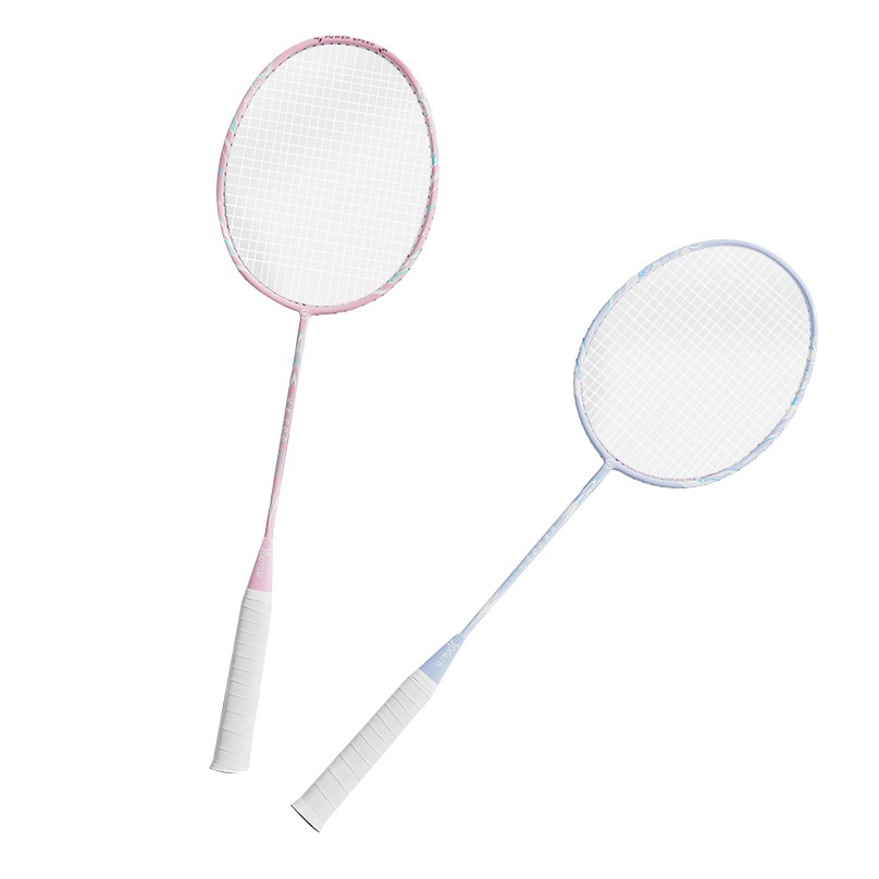 Picture of Youyou badminton racket light carbon fiber professional beginner girl boy adult double racket suit wholesale