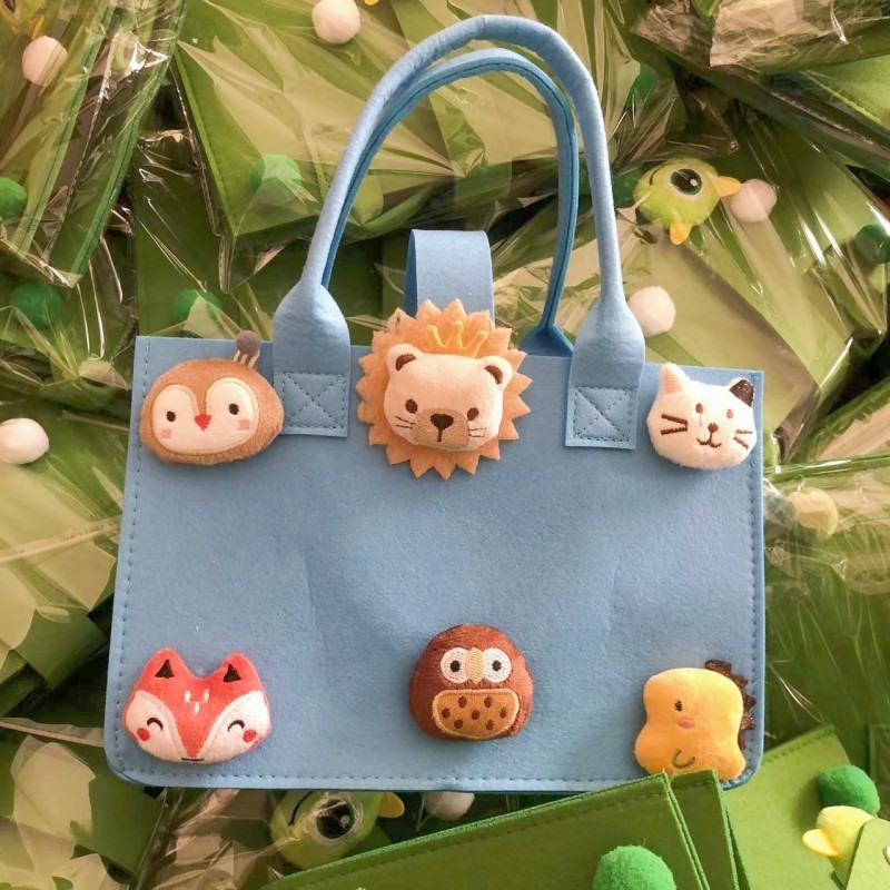 Picture of Handbag Tote Bag Mid-Autumn Festival Cartoon Felt Bag Souvenir Small Bag Baby Full Moon Banquet Bag Mid-Autumn Festival Souvenir