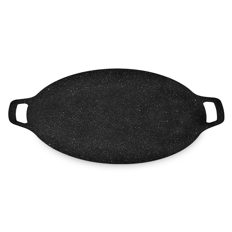 Picture of Korean Style Barbecue Plate Maifan Stone Non-Stick Baking Plate Outdoor Camping Teppanyaki Household Induction Cooker Card Stove Grill Plate