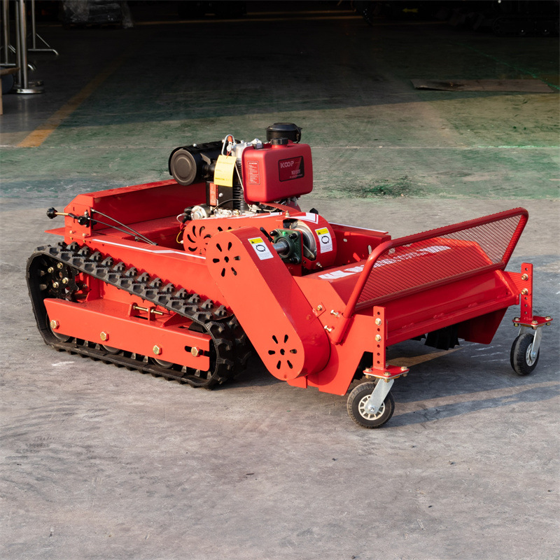 SOURCE Factory 80 remote control intelligent mower crawler diesel mower Taiwan weeding and grass crushing all-in-one machine