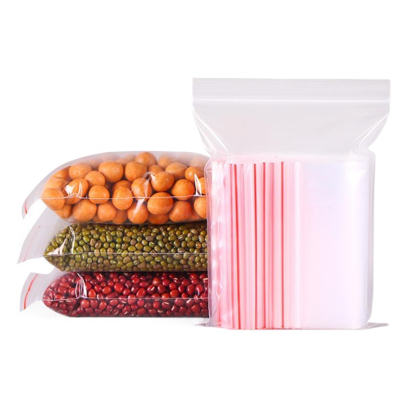 Spot Packaging Bag Pe Plastic Ziplock Bag Transparent Seal Bag Thickeneded Seal Bag Jewelry Packaging Bag Printing Wholesale