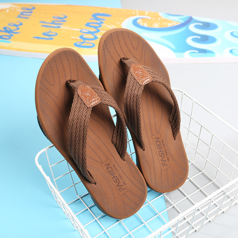 Picture of 2025 Cross-border New Style Neutral Soft Sole Flip Flops Fashion Outer Wear Men's Flip Flops Casual Beach Shoes Women