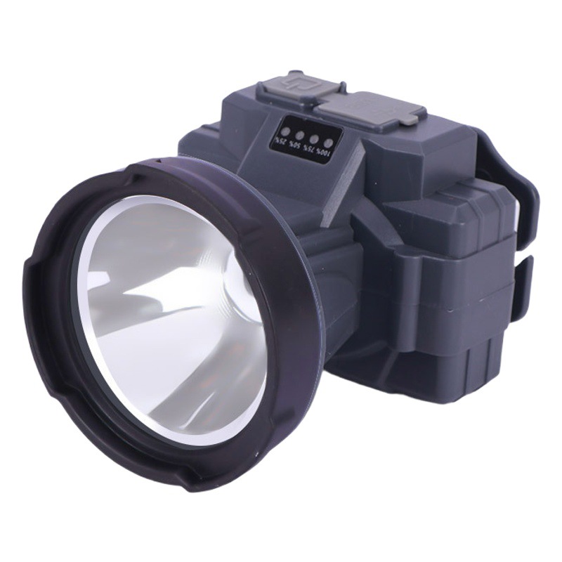 Outdoor Night fishing patrol Searchlight household LED strong light long-range lighting headlight mining lamp long endurance lamp