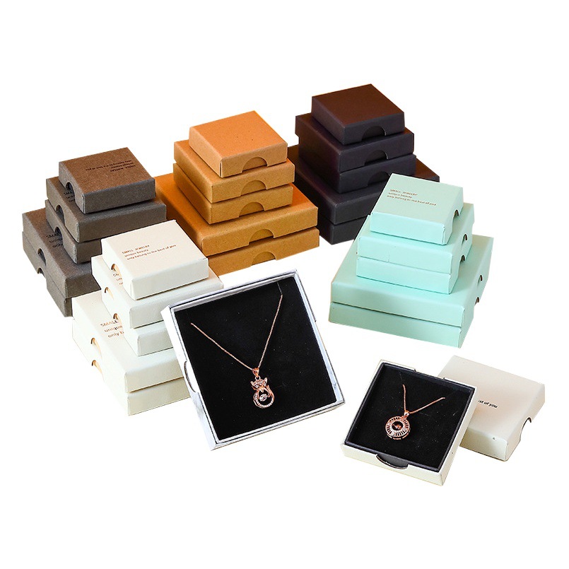 Foreign trade thin jewelry box short 1.6 height jewelry box Amazon earrings ring bracelet box jewelry box