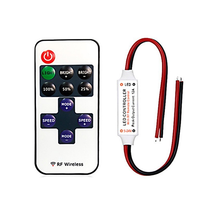 Picture of Led lighting painting lights with radio frequency 5-24V RF11 key monochrome controller sound decoration wireless radio frequency dimmer