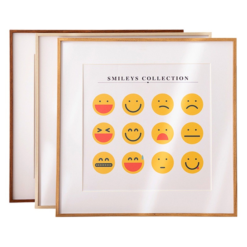 Modern Simple Chinese Painting Frame Mounted Square Photo Frame Wall Calligraphy and Painting Outer Frame Aluminum Alloy Frame Wholesale