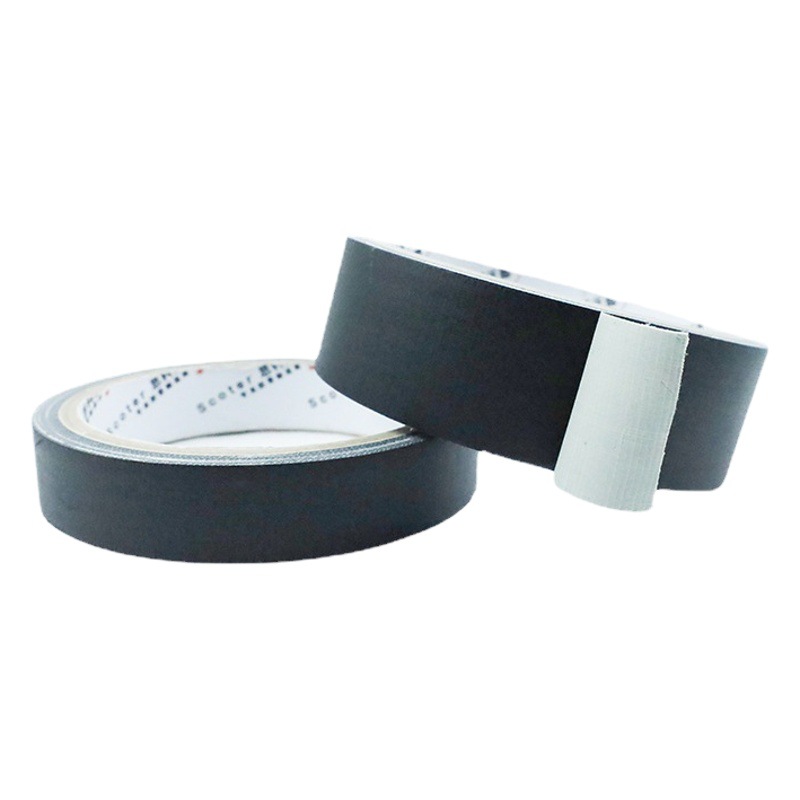Black wholesale rubber cloth base tape matte black cloth base tape pipe insulation cloth base tape