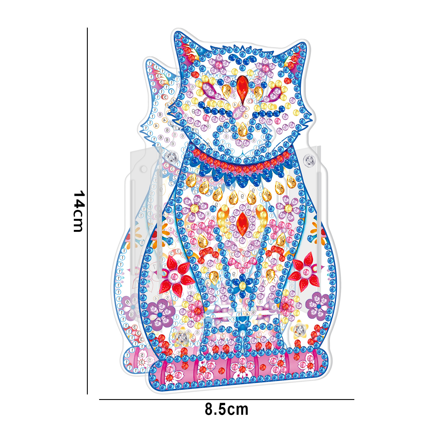 Picture of Diamond painting peripheral pen holder transparent PVC pen holder foreign trade new creative handmade stick drill desktop storage ornaments