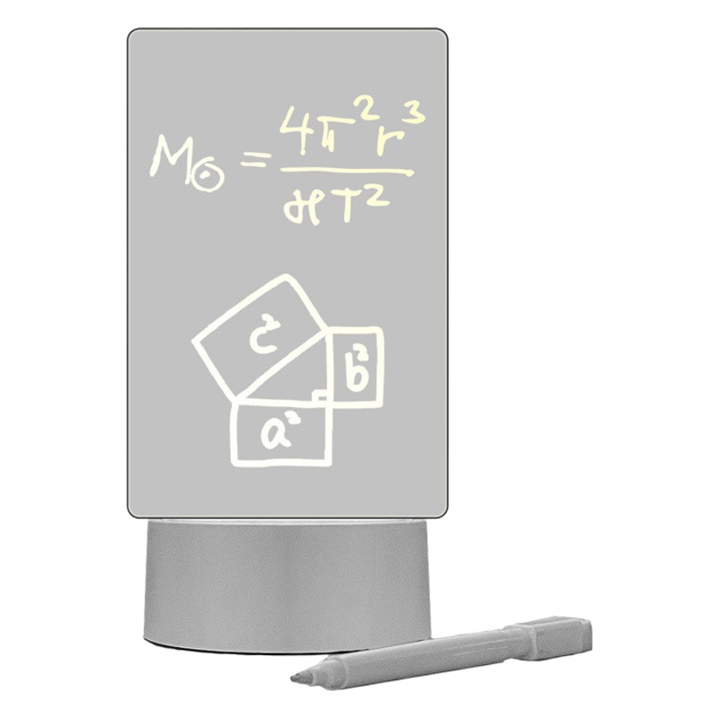 Pen-sending multifunctional acrylic transparent note board luminous message board nightlight erasable home memo reminder board