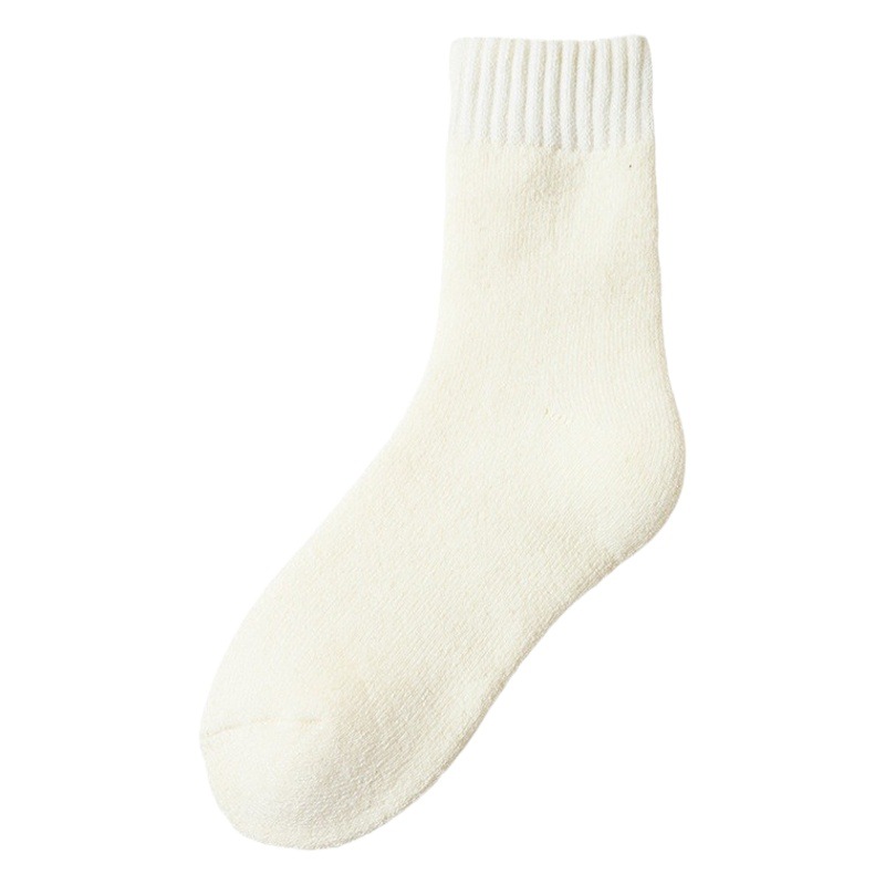 Socks women's towel socks mid-calf fleece-lined thickened autumn and winter warm Terry super thick women's winter heating socks wholesale