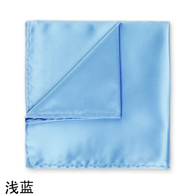 Picture of Solid color dress suit pocket towel men's small square wedding dress breast towel handkerchief black red blue green purple wholesale