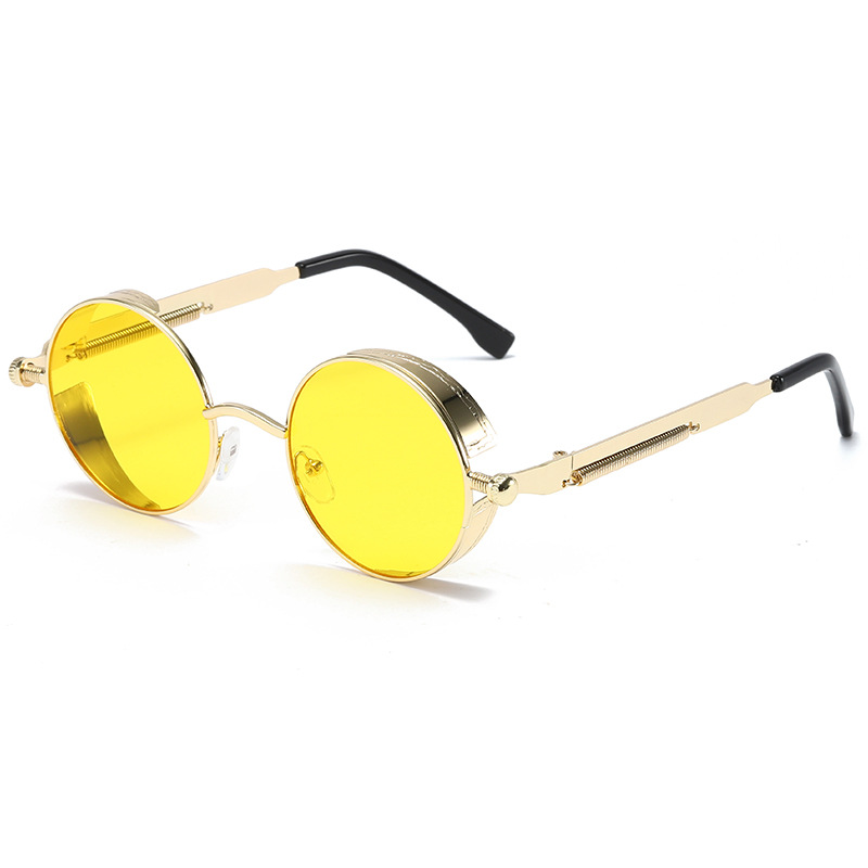 Picture of Steampunk Glasses New Fashion Round Sunglasses European and American Retro Glasses Trendyy Sunglasses for Men and Women