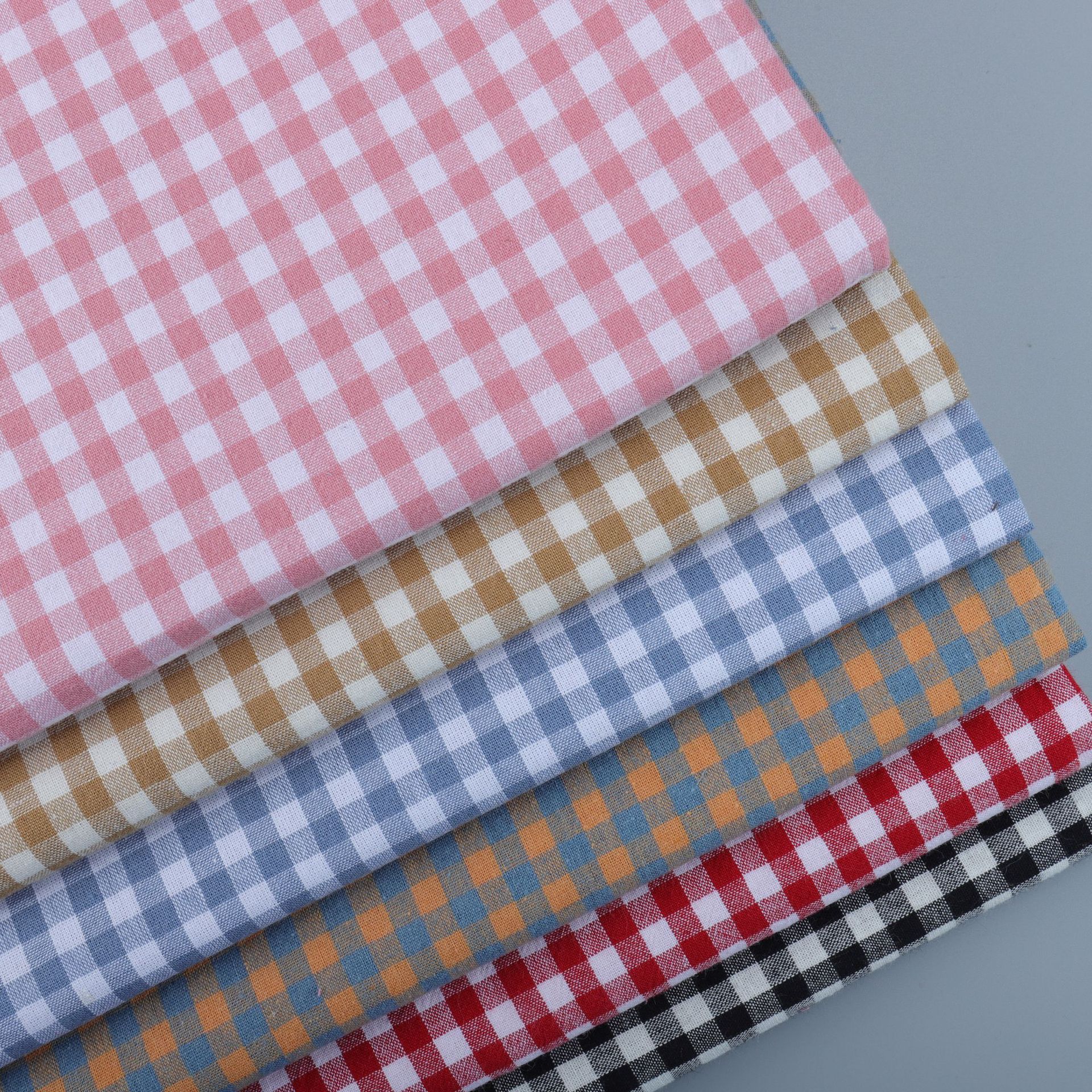 Cotton Yarn-dyed Water Washed Cloth Chaoyang Spring and Summer ins Style Casual Shirt Sling Couples Fashion Dress Fabric