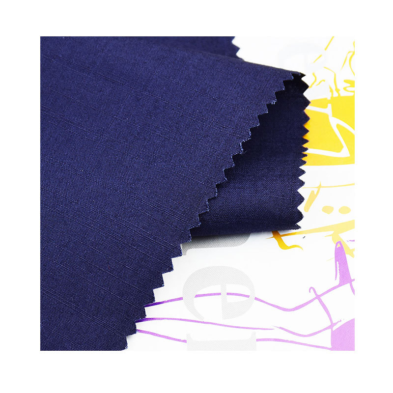 Cotton Slub Plain Cloth Long-sleeved Shirt T-shirt Fabric Summer Shorts Trousers Woven Fabric for Men and Women