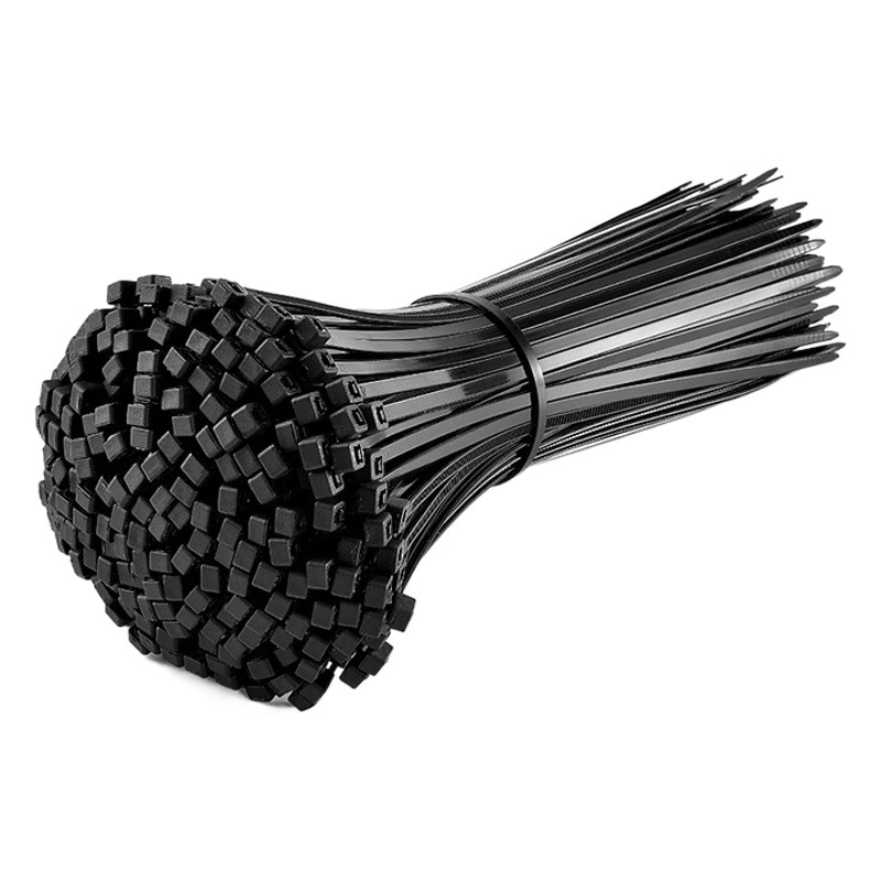 Nylon cable ties wholesale strapping self-locking plastic wire harness black strap 4*5*200 * cable tie