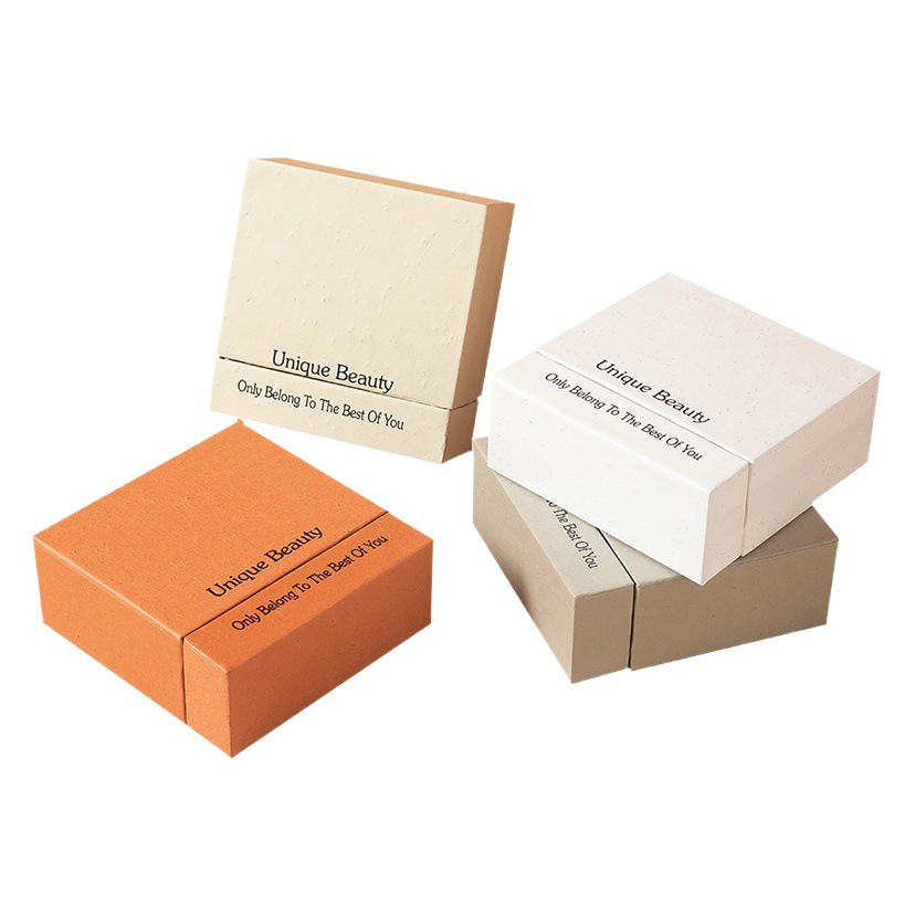 One Piece Wholesale Drawer Gift Box Black and White Particle Texture Jewelry Manicure Box Pe Suspended Drawer Jewelry Box