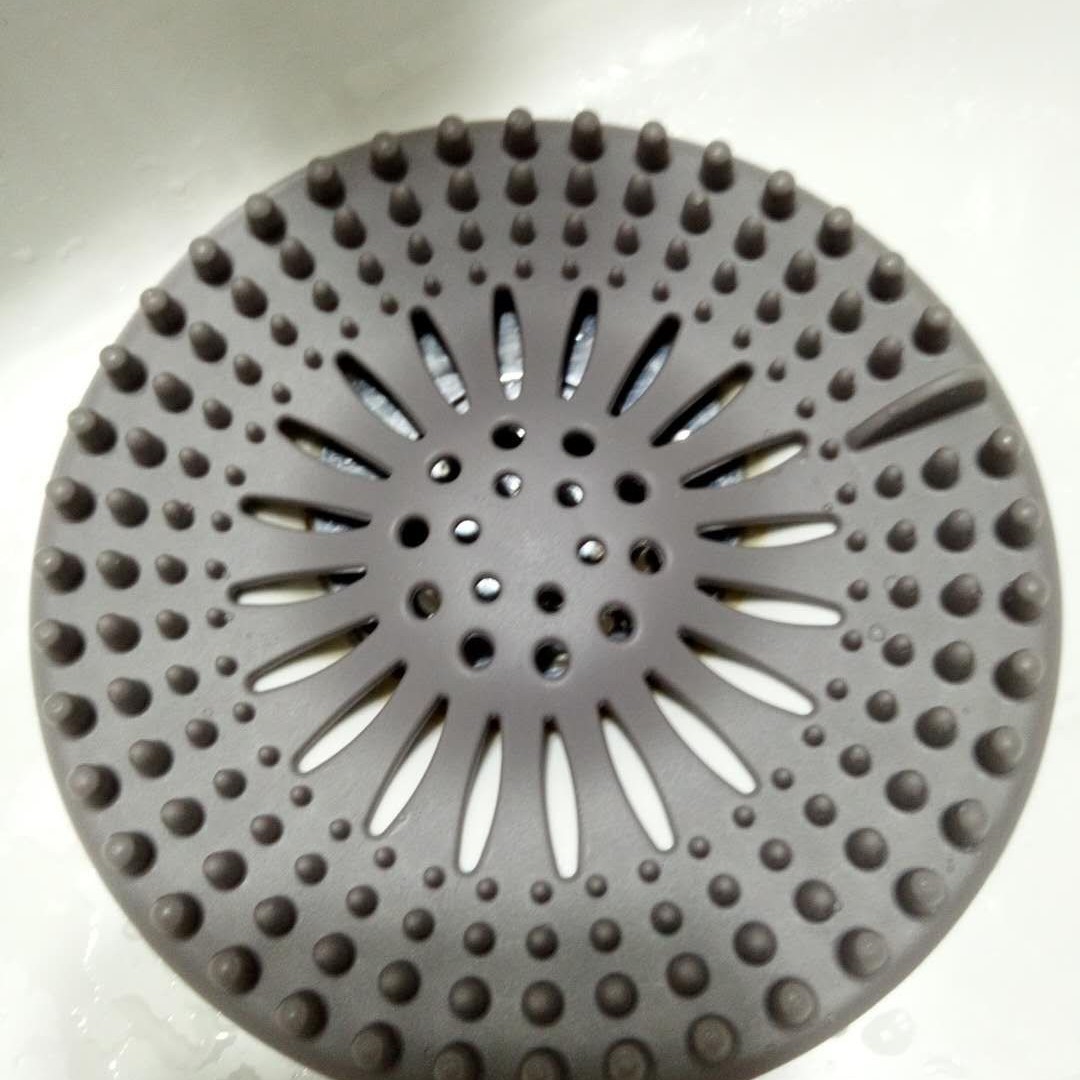 Picture of Sink anti-clogging silicone floor drain cover bathroom drain hair anti-clogging filter sewer filter