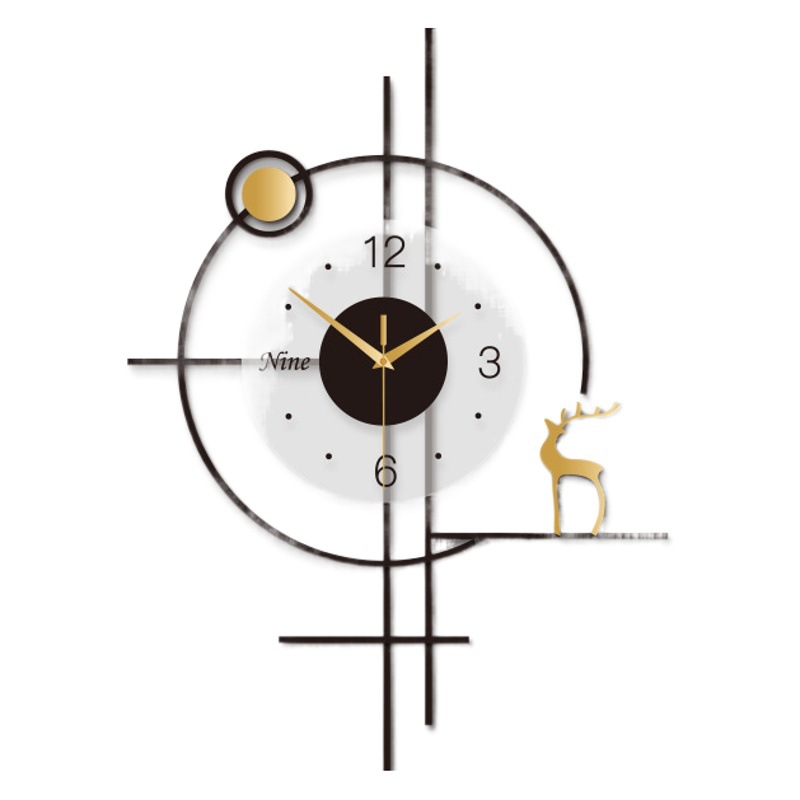 Living Room Wall Clock Home Modern Simple Fashion Creative Clock Wall Hanging Restaurant Hallway High-class Mute Clock