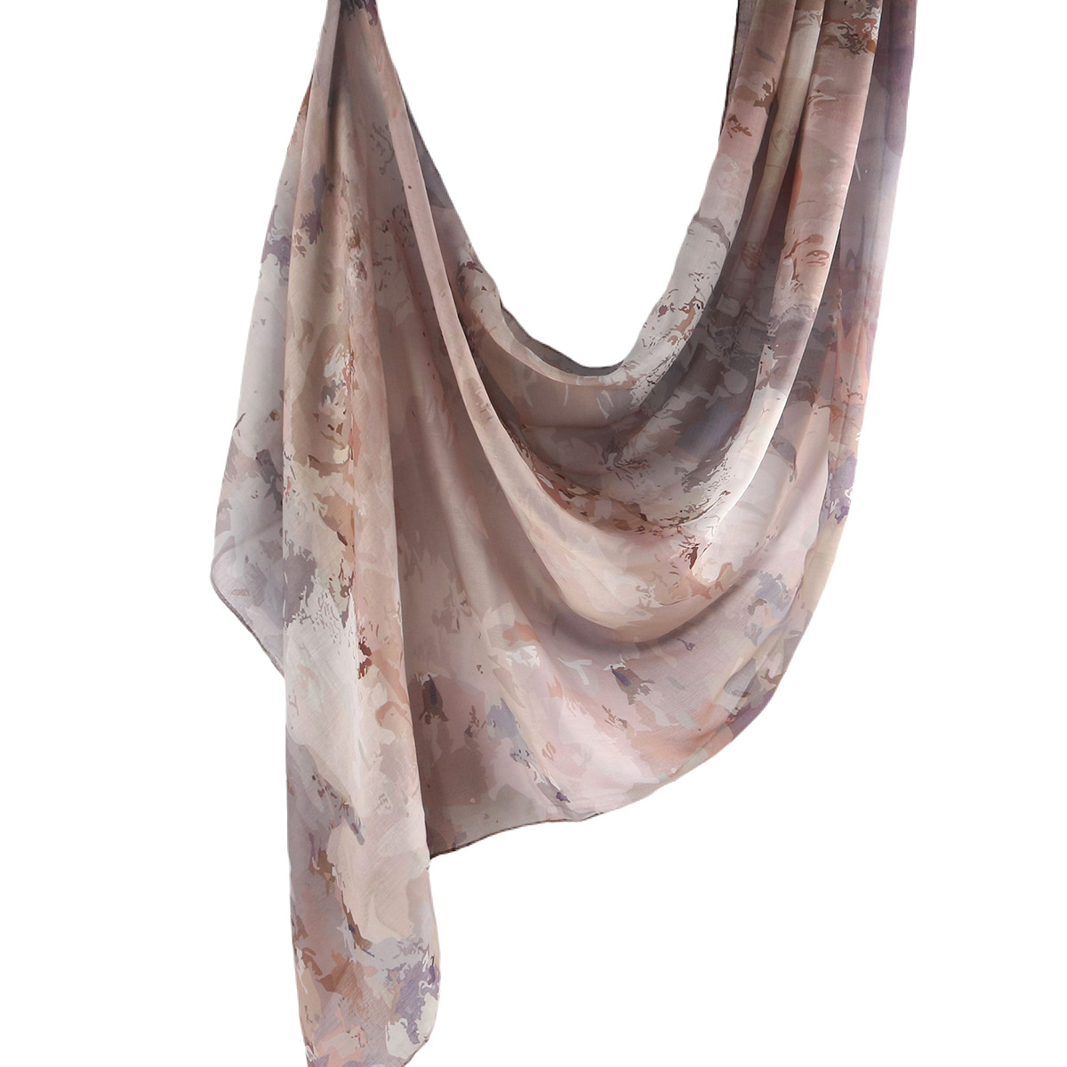 Picture of Best-Selling Watercolor Tie-Dye Cotton Scarf Arabian Satin Polyester Long Scarf Turkish Middle Eastern Scarf
