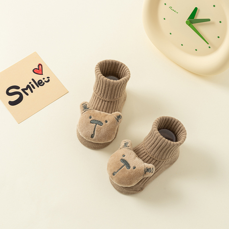 Picture of Newborn baby socks class a cotton spring and autumn non-slip boys and girls baby cartoon doll tube floor socks wholesale 1