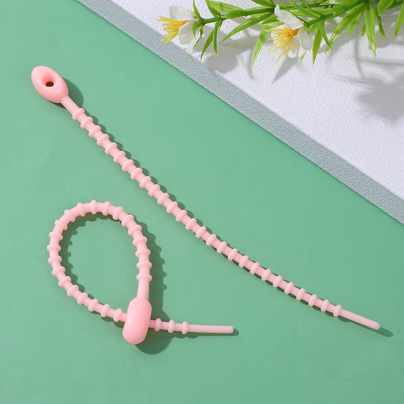 Picture of Nylon Cable Tie Silicone Cable Tie DIY Keychain Jewelry Bag Blind Box Pendant Strap Data Lanyard Winch