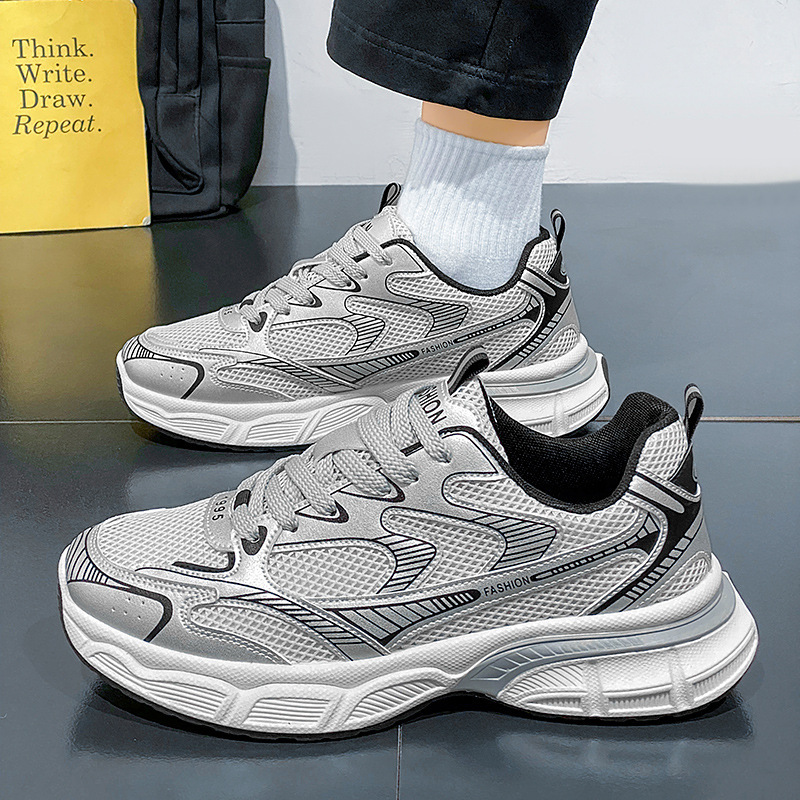Autumn new sneaker daddy shoes Joker fashion wear-resistant sports running shoes tide shoes men's shoes wholesale