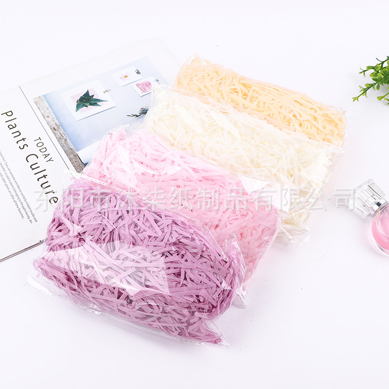 Rafi Grass Shredded Paper Wire Rafi Grass Gift Box Filler Easter Grass Black Color Rafi Grass Paper Wire 20g