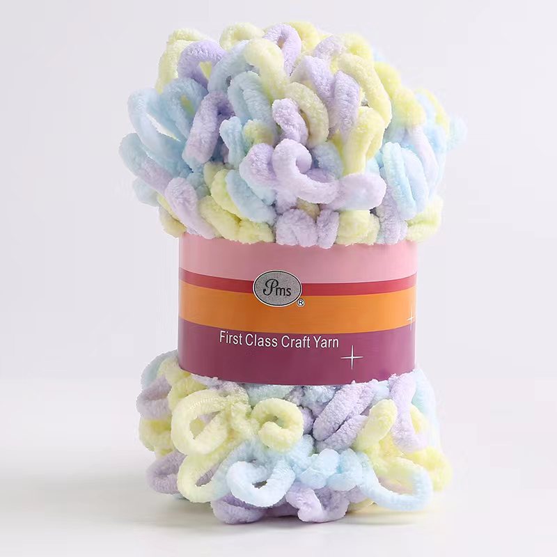 Picture of Loop Yarn Ear Yarn Medium-Thick Yarn for Hand Knitting DIY Pillows, Blankets, Scarves, Ice Yarn in Stock Wholesale
