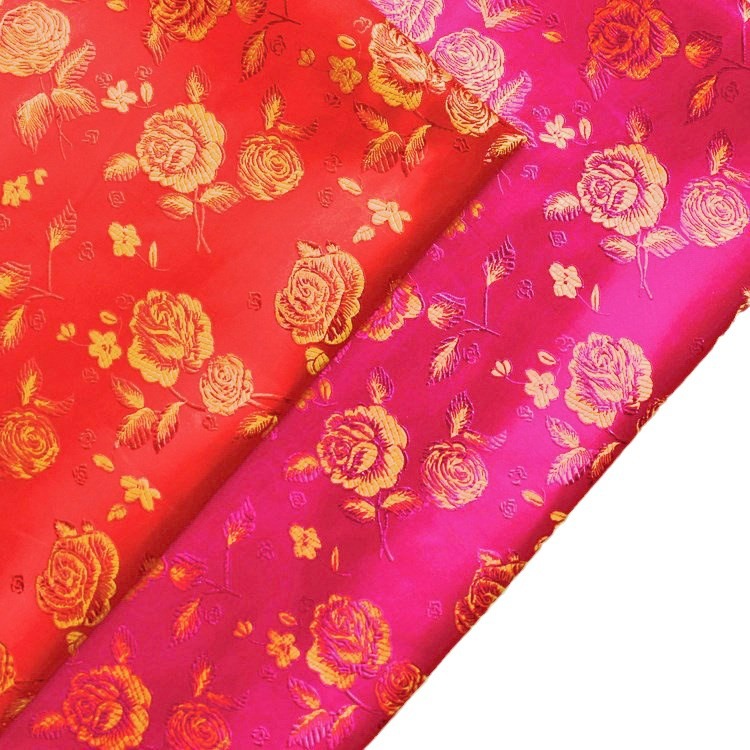Picture of Brocade fabric cosplay costume ancient costume Hanfu gold leather fabric sapphire gold silver silk jacquard fabric