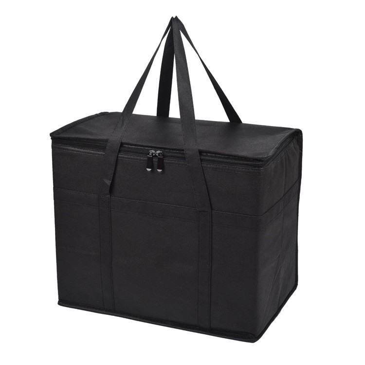 Picture of Cross-border in stock Supply Non-woven Insulation Aluminum Foil Takeaway Insulation Bag Large Folding Insulation Bag Storage Bag