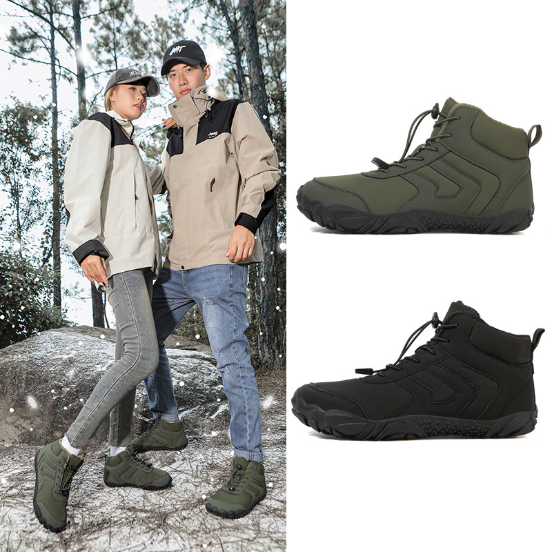 Cross-Border Popular Snow Boots for Couples, Comfortable and Warm Shoes, Casual Cotton Shoes for Men and Women, Plus Velvet and Thickened Cotton Boots