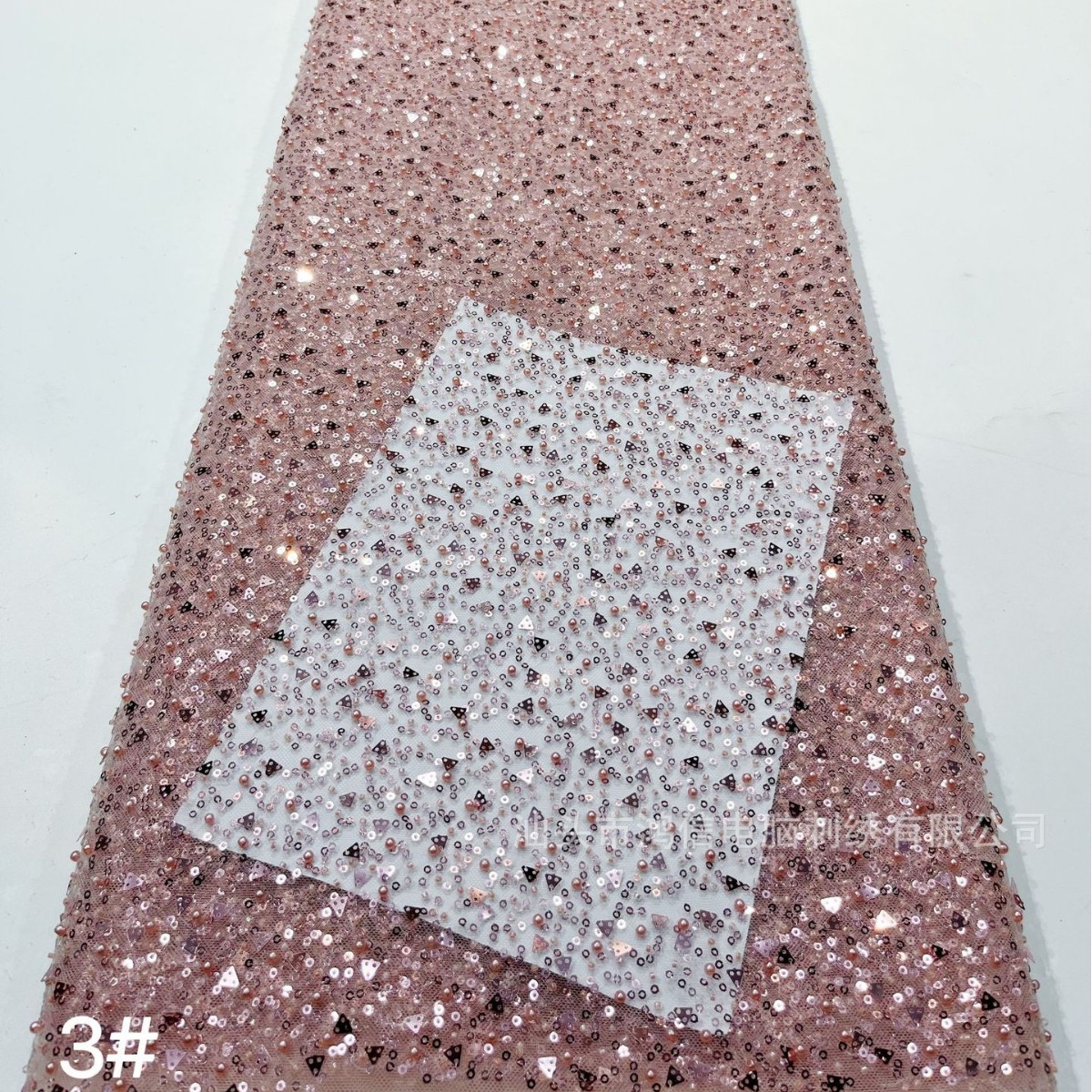 New mesh full beads beads beads series wedding dress fashion fabric stage clothes a large number of spot