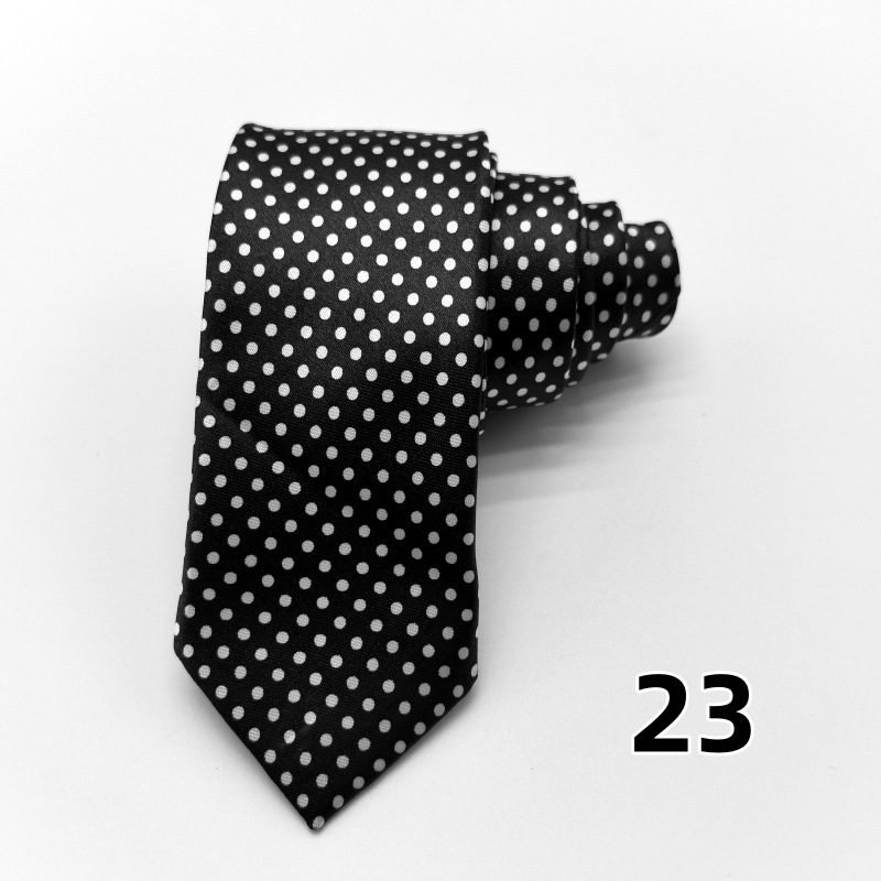 Picture of Ultra-narrow 5cm printed tie leopard print hand-tied unisex casual tie